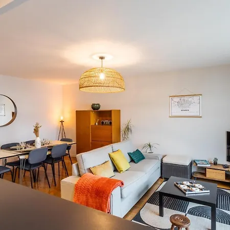 Le Vilona - T3 Moderne Avec Parking Prive Apartment Rennes Exterior photo