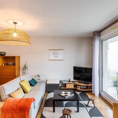 Le Vilona - T3 Moderne Avec Parking Prive Apartment Rennes Exterior photo